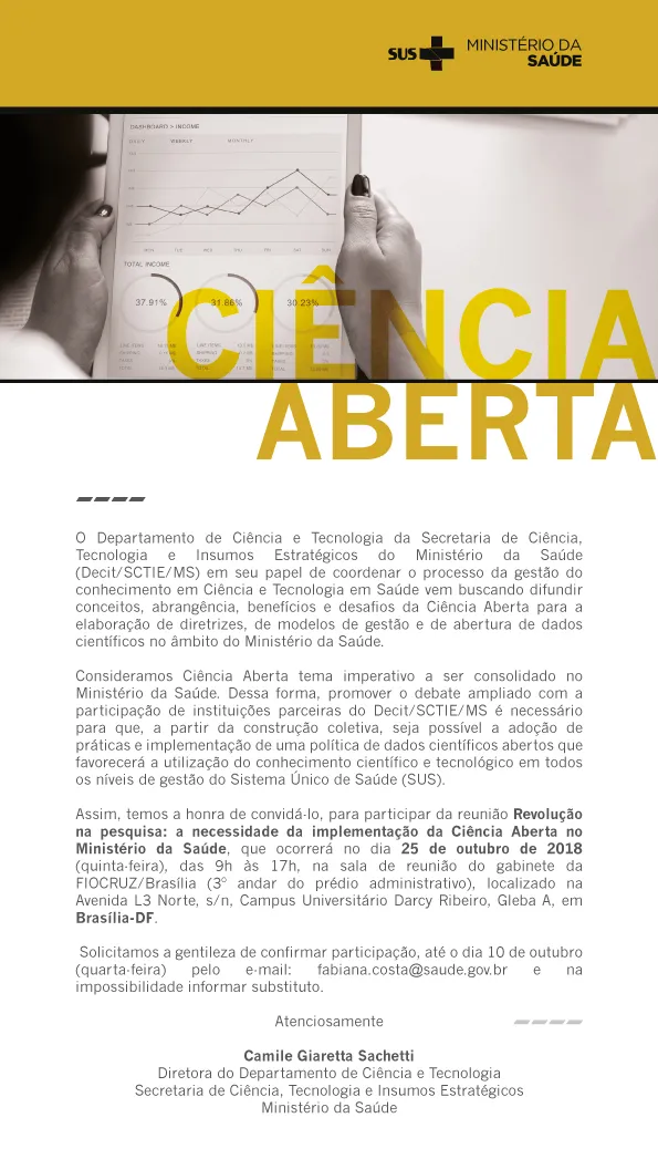 Evento - Convite Ciência-Aberta