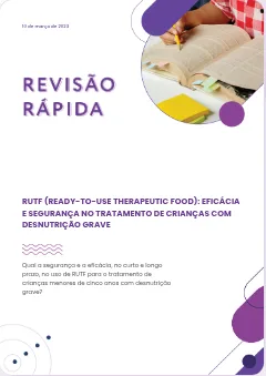 Capa de PDF, alimentação e nutrição